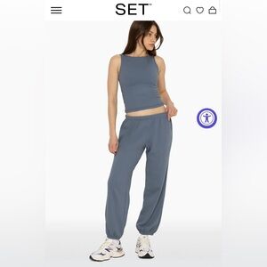 Set Active set City top and lightweight sweatpants Small